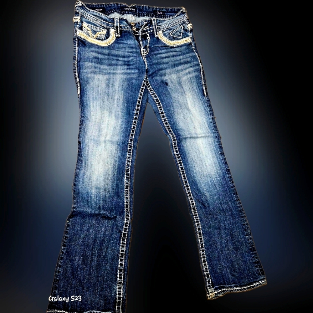 ♡ Vigoss ♡ "Chelsea" Blue Jeans Sz 9/10
